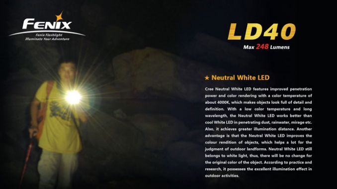 Fenix Elemlámpa LD40