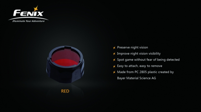 Fenix Light Kellék Szűrő Piros AOF-S+