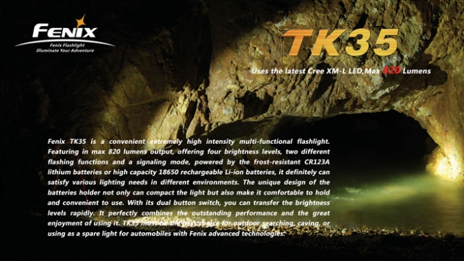Fenix Elemlámpa TK35